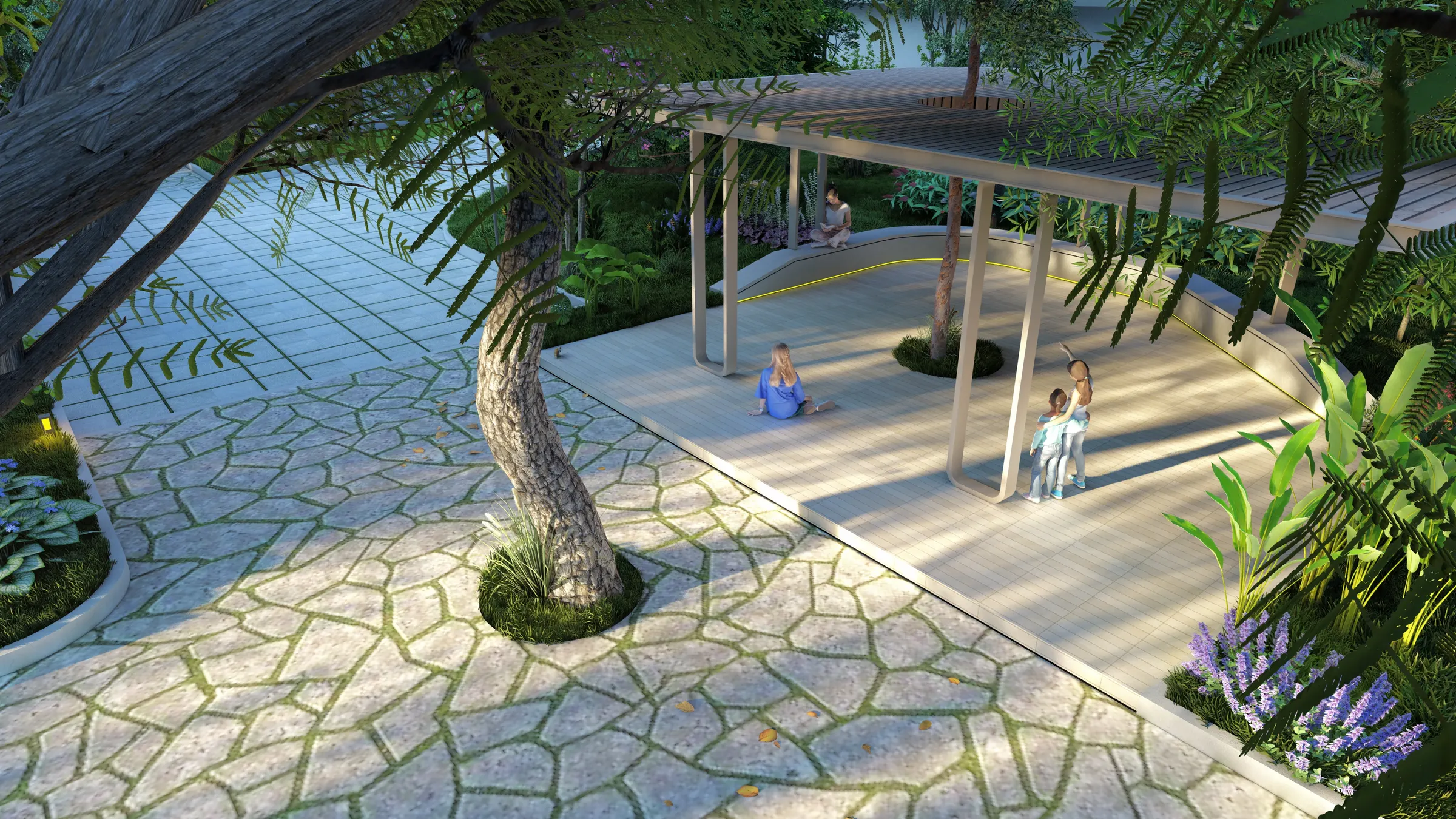 Landscaped pathway